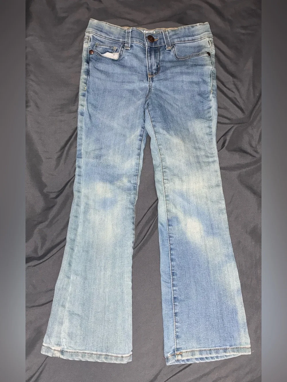 Girls Light Blue Flared Jeans - Brand Unspecified